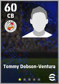 Tommy Dobson-Ventura eFootball 2026 player card — 60 OVR CB