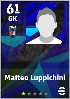 Matteo Luppichini eFootball 2026 player card — 61 OVR GK