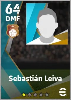 Sebastian Leiva eFootball 2026 player card — 64 OVR DMF