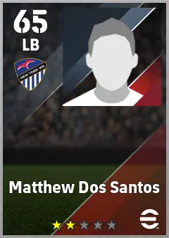 Matthew Dos Santos eFootball 2026 player card — 65 OVR LB