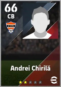 Andrei Chirila eFootball 2026 player card — 66 OVR CB