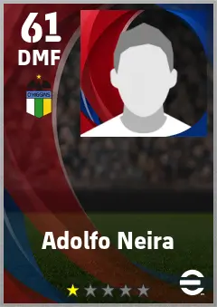 Adolfo Neira eFootball 2026 player card — 61 OVR DMF