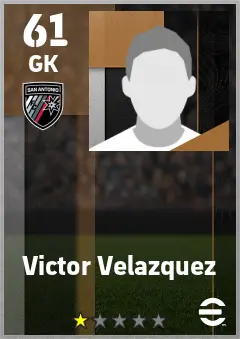Victor Velazquez eFootball 2026 player card — 61 OVR GK