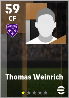 Thomas Weinrich eFootball 2026 player card — 59 OVR CF