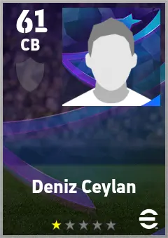 Deniz Ceylan eFootball 2026 player card — 61 OVR CB