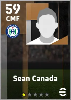 Sean Canada eFootball 2026 player card — 59 OVR CMF