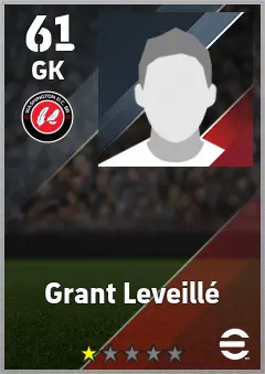 Grant Leveille eFootball 2026 player card — 61 OVR GK