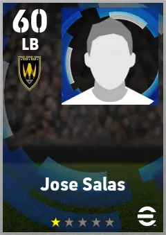 Jose Salas eFootball 2026 player card — 60 OVR LB