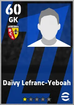 Daivy Lefranc-Yeboah eFootball 2026 player card — 60 OVR GK