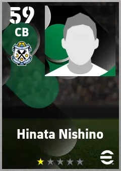 Hinata Nishino eFootball 2026 player card — 59 OVR CB