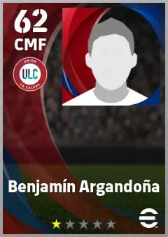 Benjamin Argandona eFootball 2026 player card — 62 OVR CMF