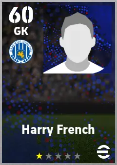 Harry French eFootball 2026 player card — 60 OVR GK