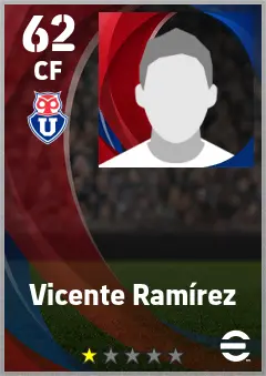 Vicente Ramirez eFootball 2026 player card — 62 OVR CF