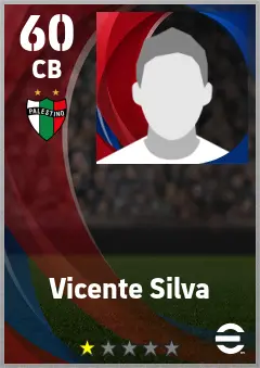 Vicente Silva eFootball 2026 player card — 60 OVR CB