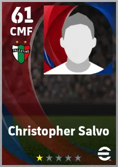 Christopher Salvo eFootball 2026 player card — 61 OVR CMF