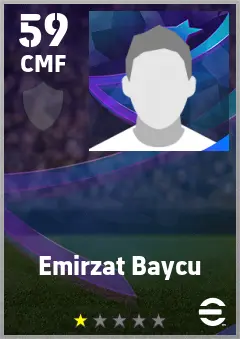 Emirzat Baycu eFootball 2026 player card — 59 OVR CMF