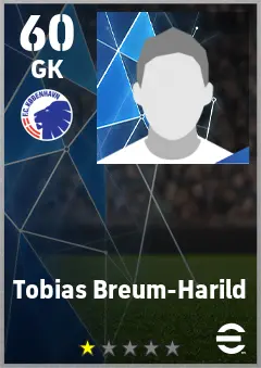 Tobias Breum-Harild eFootball 2026 player card — 60 OVR GK