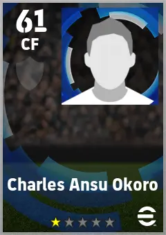 Charles Ansu Okoro eFootball 2026 player card — 61 OVR CF