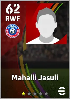 Mahalli Jasuli eFootball 2026 player card — 62 OVR RWF