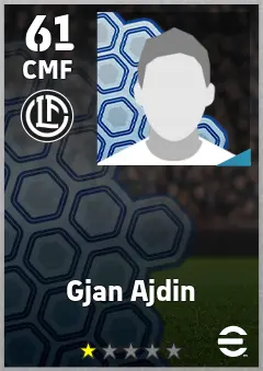 Gjan Ajdin eFootball 2026 player card — 61 OVR CMF