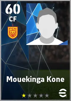 Mouekinga Kone eFootball 2026 player card — 60 OVR CF