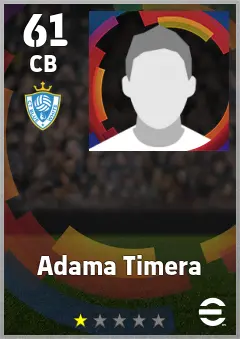 Adama Timera eFootball 2026 player card — 61 OVR CB