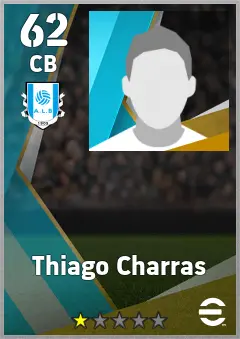 Thiago Charras eFootball 2026 player card — 62 OVR CB