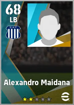 Alexandro Maidana eFootball 2026 player card — 68 OVR LB