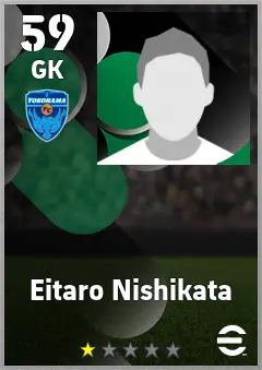 Eitaro Nishikata eFootball 2026 player card — 59 OVR GK