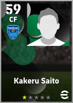 Kakeru Saito eFootball 2026 player card — 59 OVR CF