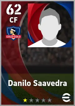 Danilo Saavedra eFootball 2026 player card — 62 OVR CF