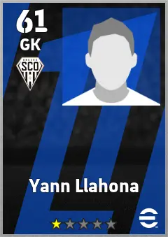 Yann Llahona eFootball 2026 player card — 61 OVR GK