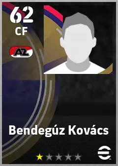 Bendeguz Kovacs eFootball 2026 player card — 62 OVR CF