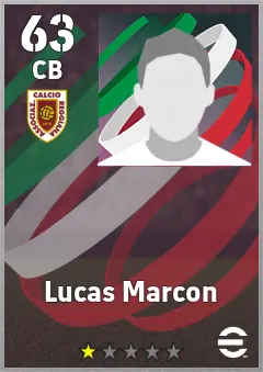 Lucas Marcon eFootball 2026 player card — 63 OVR CB