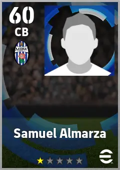 Samuel Almarza eFootball 2026 player card — 60 OVR CB