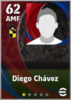 Diego Chavez eFootball 2026 player card — 62 OVR AMF