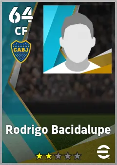 Rodrigo Bacidalupe eFootball 2026 player card, 64 OVR CF