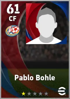 Pablo Bohle eFootball 2026 player card — 61 OVR CF