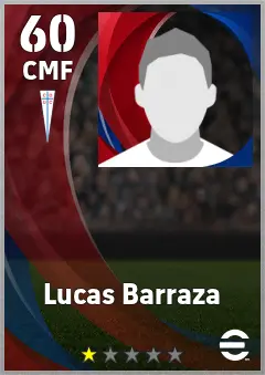 Lucas Barraza eFootball 2026 player card — 60 OVR CMF