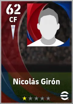 Nicolas Giron eFootball 2026 player card — 62 OVR CF