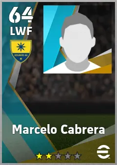 Marcelo Cabrera eFootball 2026 player card — 64 OVR LWF