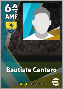 Bautista Cantero eFootball 2026 player card — 64 OVR AMF