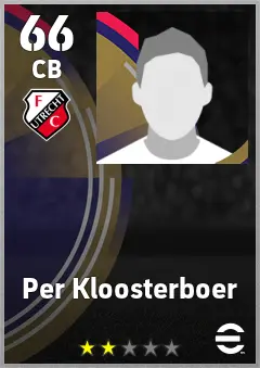 Per Kloosterboer eFootball 2026 player card — 66 OVR CB