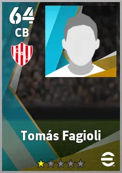 Tomas Fagioli eFootball 2026 player card — 64 OVR CB