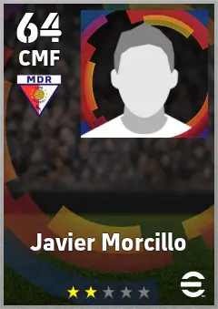 Javier Morcillo eFootball 2026 player card — 64 OVR CMF