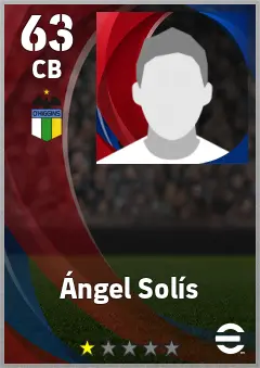 Angel Solis eFootball 2026 player card — 63 OVR CB