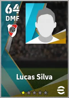 Lucas Silva eFootball 2026 player card — 64 OVR DMF