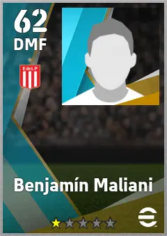 Benjamin Maliani eFootball 2026 player card — 62 OVR DMF