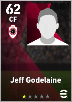 Jeff Godelaine eFootball 2026 player card — 62 OVR CF