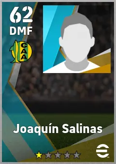 Joaquin Salinas eFootball 2026 player card — 62 OVR DMF